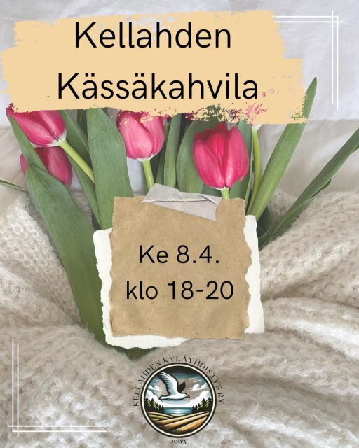 Tervetuloa kässäkahvilaan!🧶

📅 ke 8.4. klo 18–20

📍 Kellahden kylätalo, Kellahden rantatie 23

👥 Järjestää: Kellahden kyläyhdistys ry

✨ Tule kässäkahvilaan viettämään mukavaa iltaa käsitöiden, jutustelun ja kahvin/teen parissa! Ota oma työ mukaan tai inspiroidu muiden ideoista – tekemisen ja yhdessäolon ilo on tärkeintä. Kässäkahvila on itsessään maksuton (pieni kahvi/teeraha) ☺️✨

☕🍵 Tarjolla pientä ostettavaa kahvin, teen sekä Tripin/mehun kera. Lisäksi myynnissä on Kellahden omat kyläteet kahdessa maussa – maista tai vie kotiin!

📚 Myös kyläkirjasto on avoinna – tule lainaamaan, palauttamaan tai tekemään uusia löytöjä.

 Tervetuloa mukaan!💚

#kellahti #kellahdenkylätalo #kässäkahvila #kylätee #kyläkirjasto
@satakylat 
@kylatalotkayttoon