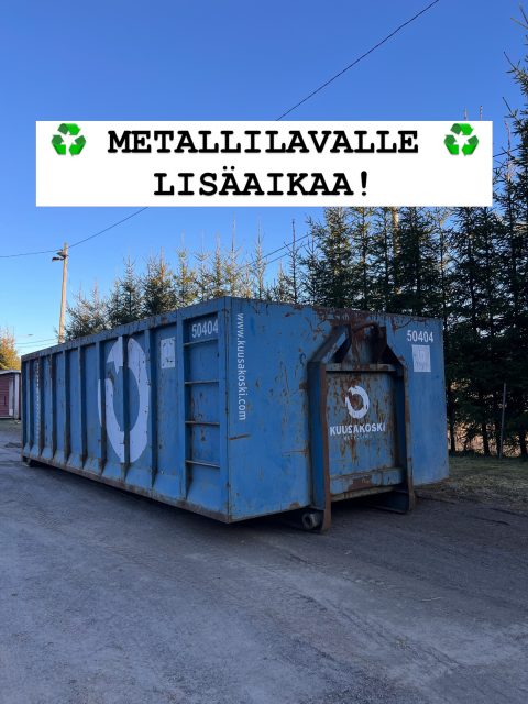 ♻️Metallinkeräys Kellahdella jatkuu ainakin syyskuun loppuun! 

Lavalle saa tuoda metalliromua, eli esineitä ja jakeita, joiden painosta yli puolet on metallia. Mukaan mahtuvat niin pienet peltipurkit kuin isot maatalouskoneetkin.

Esimerkkejä sopivasta romusta:
• Polkupyörät 
• Kaapelit 
• Kattopellit 
• Puulämmitteiset kiukaat (kivet ja tuhka poistettuna) 
• Tyhjät metallipurkit ja kuivuneet maalipurkit (kansi irrallaan) 
• Avatut, tyhjät ja puhtaat metallitynnyrit 
• Maatalouskoneet ja -laitteet 
• Yleinen metalliromu – pienistä purkeista suuriin runkoihin

Muista! Lavalle EI saa tuoda:
• Nesteitä (öljyt, maalit, polttoaineet jne.) 
• Renkaat 
• Kylmälaitteet (jääkaapit, pakastimet, ilmastointilaitteet ym.) 
• Sähkö- ja elektroniikkalaitteet (televisiot, pesukoneet, mikroaaltouunit, tietokoneet jne.)

Noudata lajitteluohjeita. 
Älä tuo sopimatonta jätettä. 
Älä vie romua lavalta.

⚠️ Metallinkeräyslava on tarkoitettu kyläläisten tuoman metalliromun keräämiseen. Keräyksestä saatavat tulot käytetään Kellahden kylän ja kyläyhdistyksen toiminnan hyväksi.

Lavalle tuotu romu on lahjoitettu keräykseen, eikä sitä saa ottaa tai viedä pois alueelta. Romun luvaton poistaminen vähentää suoraan kylän yhteiseen käyttöön saatavia varoja.

Pyydämme kaikkia kunnioittamaan yhteisiä pelisääntöjä:
✔ Tuo vain sallittua metalliromua.
✔ Jätä tuomasi romu lavalle.
✔ Älä ota tai vie mitään pois keräysalueelta.

Jokainen lavalle tuotu kilo metalliromua auttaa tukemaan kylän toimintaa. Pidetään yhdessä huolta siitä, että keräyksen tuotto saadaan kokonaisuudessaan kylän hyväksi.

Mikäli havaitset väärinkäytöksiä, ota yhteyttä kyläyhdistyksen johtokunnan jäseniin.

– kiitos kun osallistut ja tuet yhteistä hyvää!💚

#kellahti #kierrätys #kellahdenkyläyhdistys #kylänhyväksi #metallinkierrätys